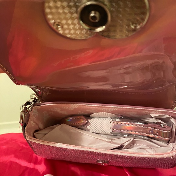 Barbie Aldo Top Handle Bag Rhinestone Pink NEW with tags 🎀✨💕 - Picture 5 of 11